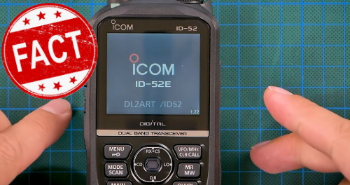 Icom ID-52E - Alle Funktionen im Detail